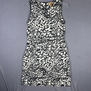 Tory Burch Women's Sheath Dress Size 10 Black‎ and White Sleeveless